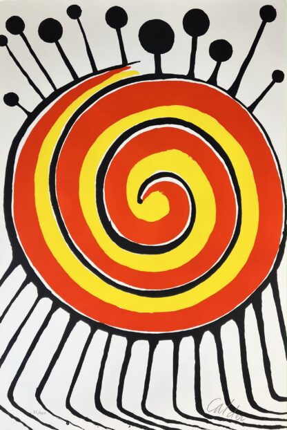 Alexander Calder ( 1898 – 1976 ) – Spirale millepiedi – hand-signed lithography – 1972