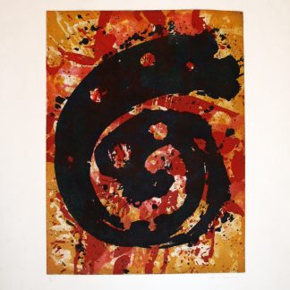 Sam Francis ( 1923 – 1994 ) – Mehrfarbige spirale - hand-signed etching and aquatint - 40/40 - 1970