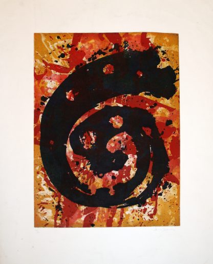 Sam Francis ( 1923 – 1994 ) – Mehrfarbige spirale - hand-signed etching and aquatint - 40/40 - 1970