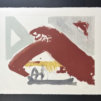 Antoni Tàpies ( 1923 – 2012 ) – hand-signed lithograph on Arches paper – 1982