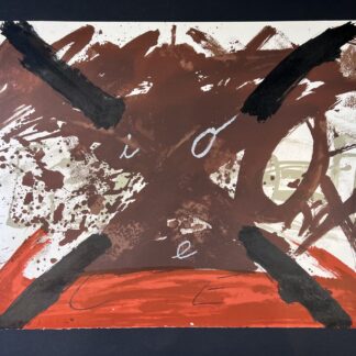 Antoni Tàpies ( 1923 - 2012 ) - hand-signed lithograph on Arches paper - 1974