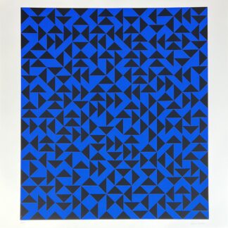 Anni Albers ( 1899 – 1994 ) – Intaglio with Triangles – hand-signed Screenprint – 1985