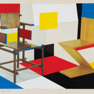 Richard Hamilton ( 1922 - 2011 ) - Putting on the Stijl - hand-signed Collotype and Screenprint on Ivorex paper - 1979