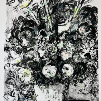 Marc Chagall ( 1887 – 1985 ) – LE BOUQUET BLANC – hand-signed Lithograph on Arches paper – 1969