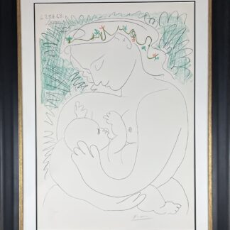 Pablo Picasso ( 1881 – 1973 ) – La Grande Maternité – hand-signed lithograph on Arches – 1963