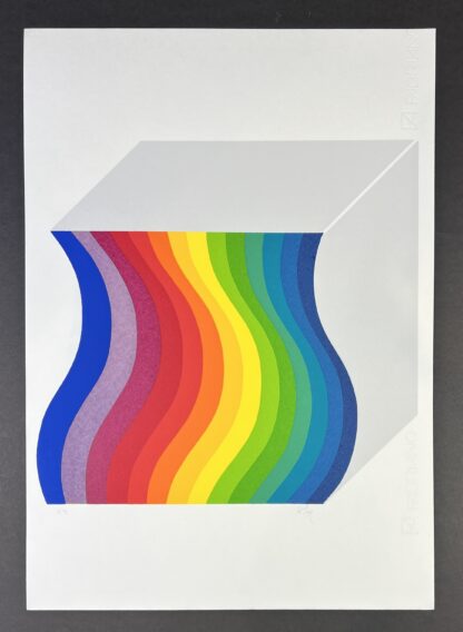 Julio Le Parc ( 1928 ) – hand-signed serigraphy on Fabriano paper – 1983