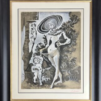 Pablo Picasso ( 1881 – 1973 ) – Venus et l'Amour voleur de miel – hand-signed lithograph on Arches – 1960