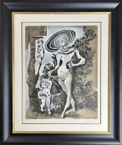 Pablo Picasso ( 1881 – 1973 ) – Venus et l'Amour voleur de miel – hand-signed lithograph on Arches – 1960