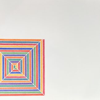 Frank Stella ( 1936 ) - hand-signed Offset lithograph in colours on J. Green Paper - 1973