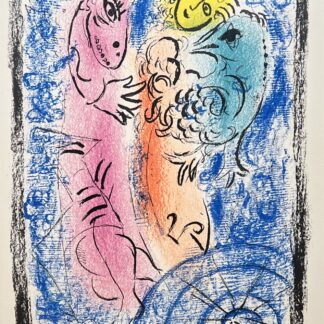 Marc Chagall ( 1887 – 1985 ) – La Piège – hand-signed Lithograph on Arches paper – 1962