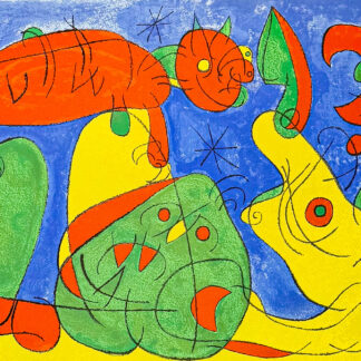 Joan Mirò (1893-1983) - Ubu rey (Ubu Roi) - Color lithograph on Arches paper - 1966