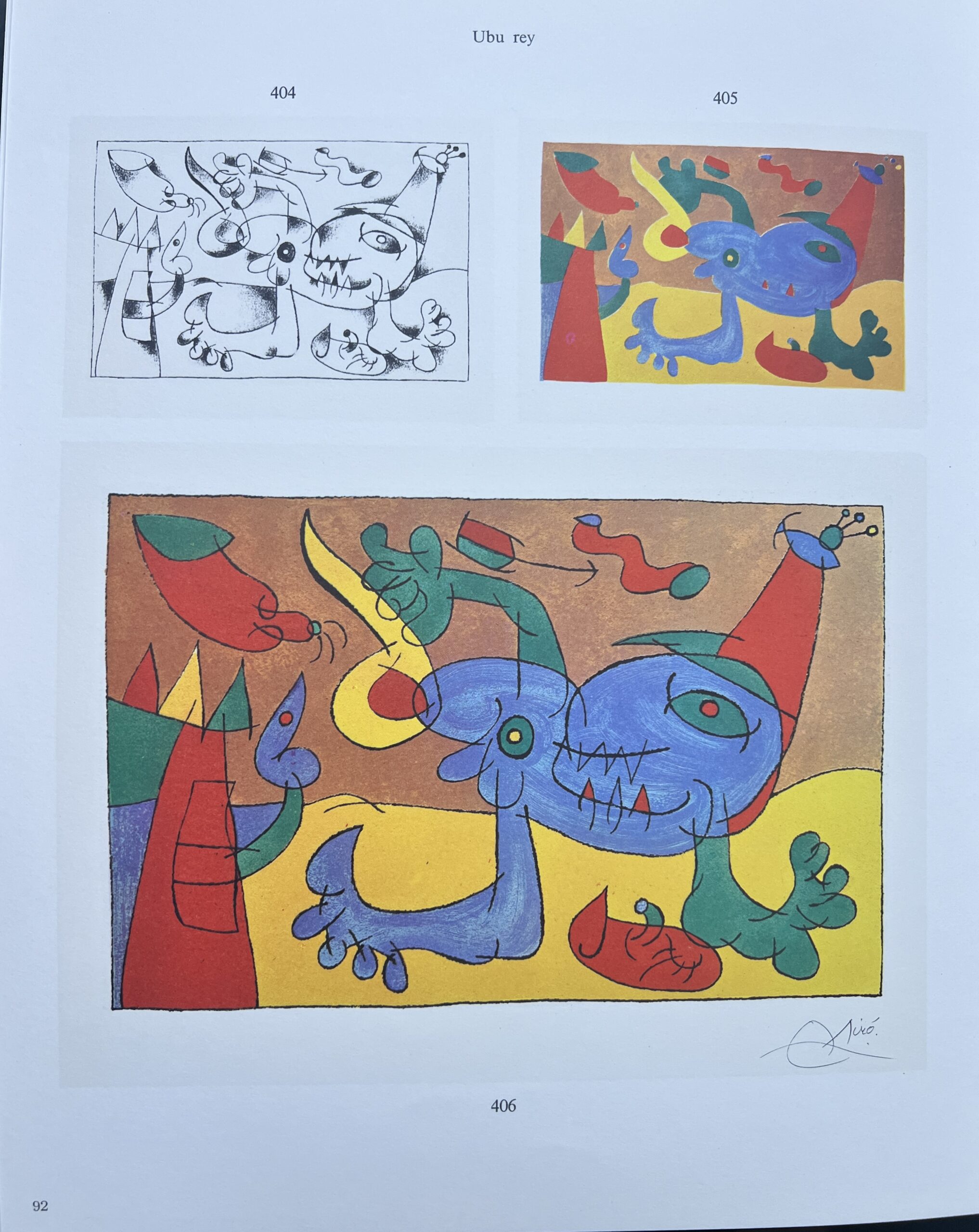 Joan miro (1893-1983) - Ubu Rey (Ubu Roi) - Color lithograph on Arches paper - 1966 - Image 5