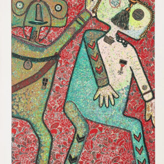 Enrico Baj (1924–2003) – La Comte de Hornes et Guillame de Nassau – Mixed media polymaterial color screen printing on paper - 1973
