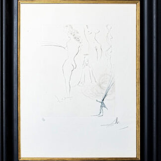 Salvador Dalì (1904 - 1989) - Femmes surréalistes - Drypoint etching on paper - 1974