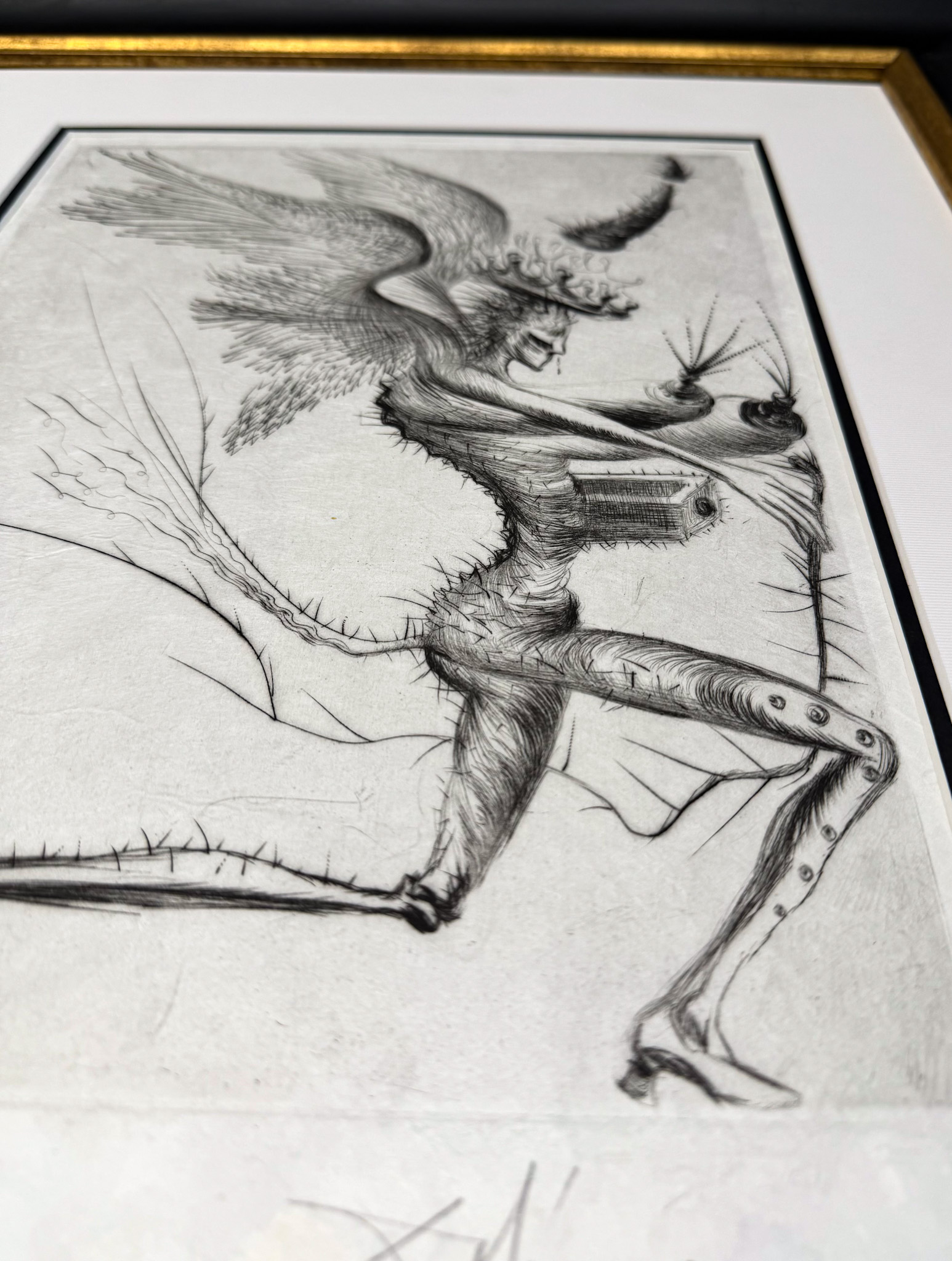 Salvador Dalí (1904–1989) - Le Demon Ailé - Drypoint etching on Japanese paper - 1969 - Image 6
