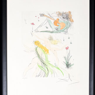 Salvador Dalí (1904–1989) - La Joie de vivre - Drypoint etching with stencil on Arches paper - 1975