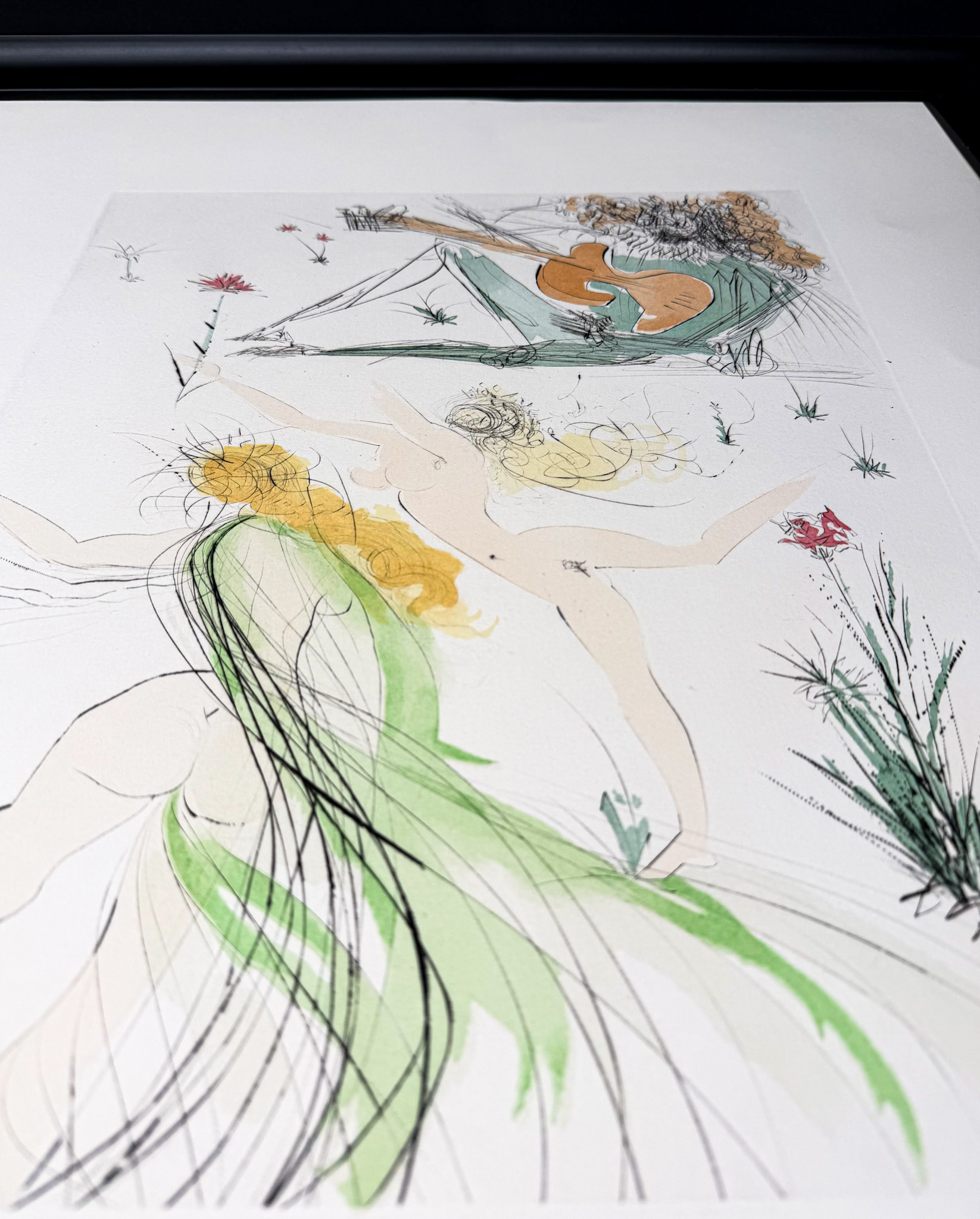 Salvador Dalí (1904–1989) - La Joie de vivre - Drypoint etching with stencil on Arches paper - 1975 - Image 7