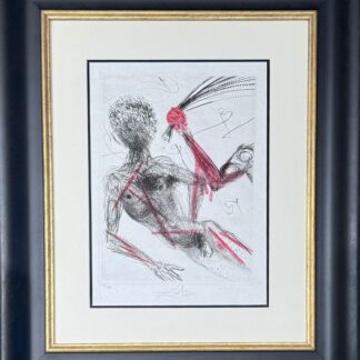 Salvador Dalí (1904-1989) - Allée des Verges - Hand watercolored drypoint etching on Japanese paper - 1969