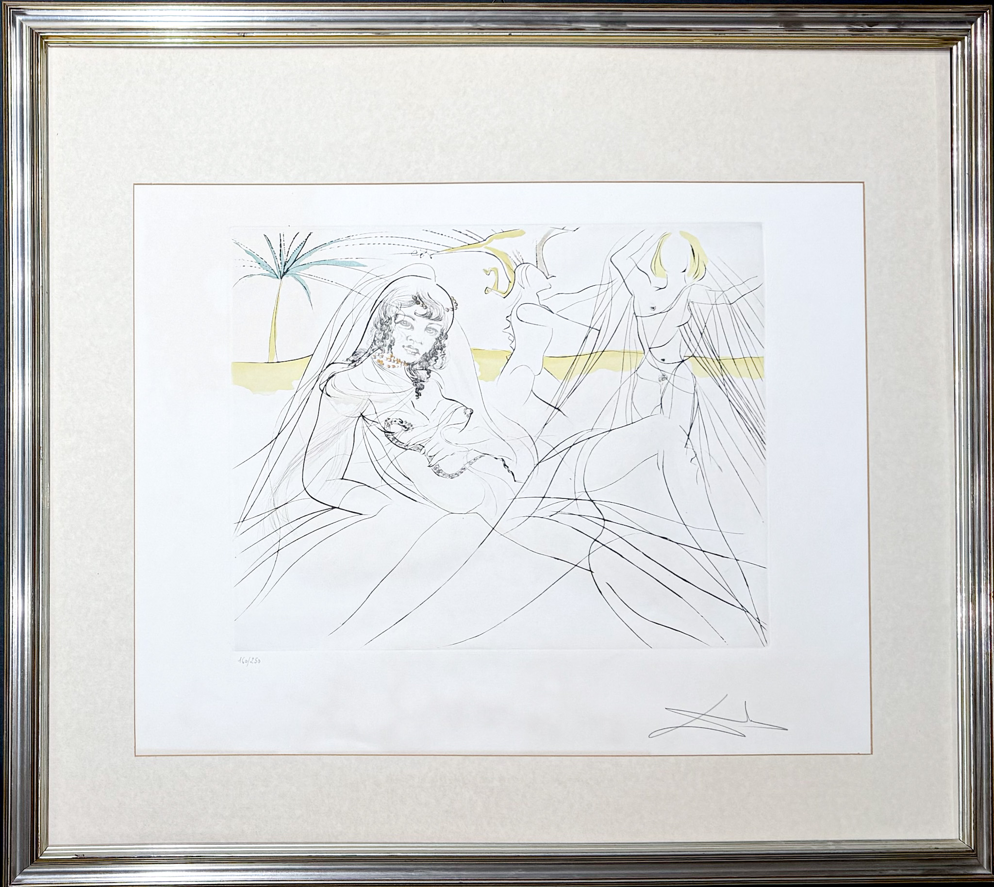Salvador Dalí (1904–1989) - Mort de Cléopâtra - Drypoint etching with stencil on Arches paper - 1975 - Image 2