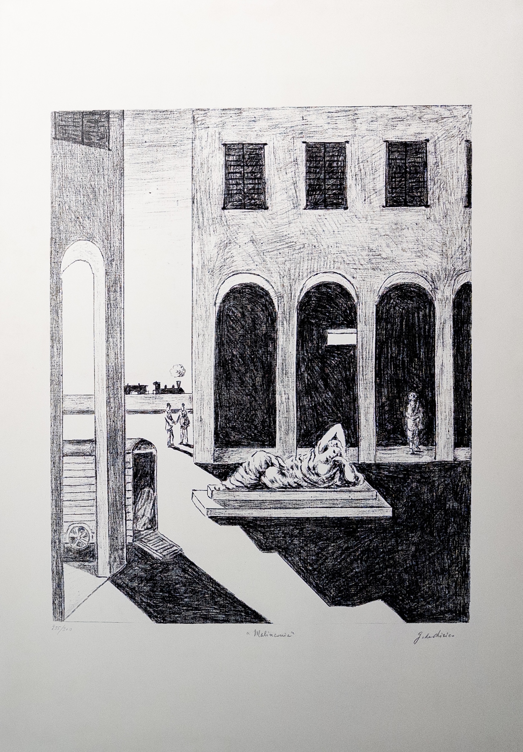 Giorgio de Chirico (1888–1978) - Malinconia - Lithograph on paper - 1972 - Image 2