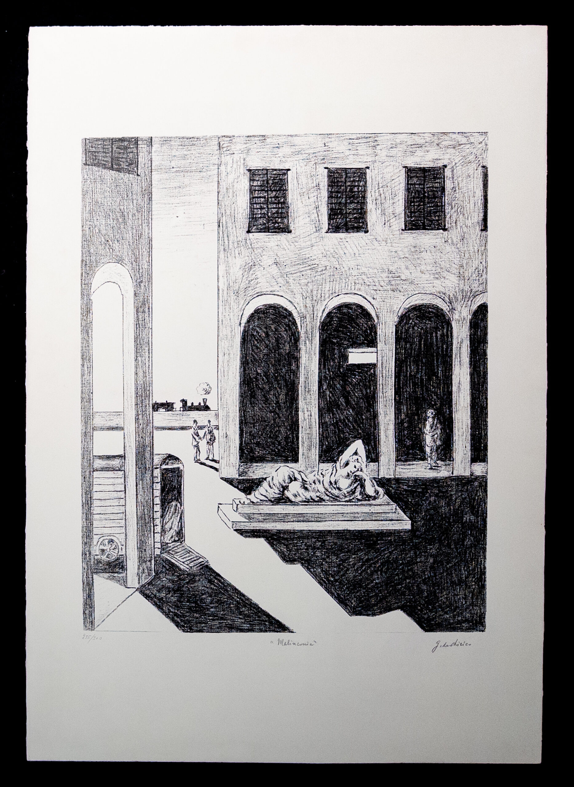 Giorgio de Chirico (1888–1978) - Malinconia - Lithograph on paper - 1972 - Image 3
