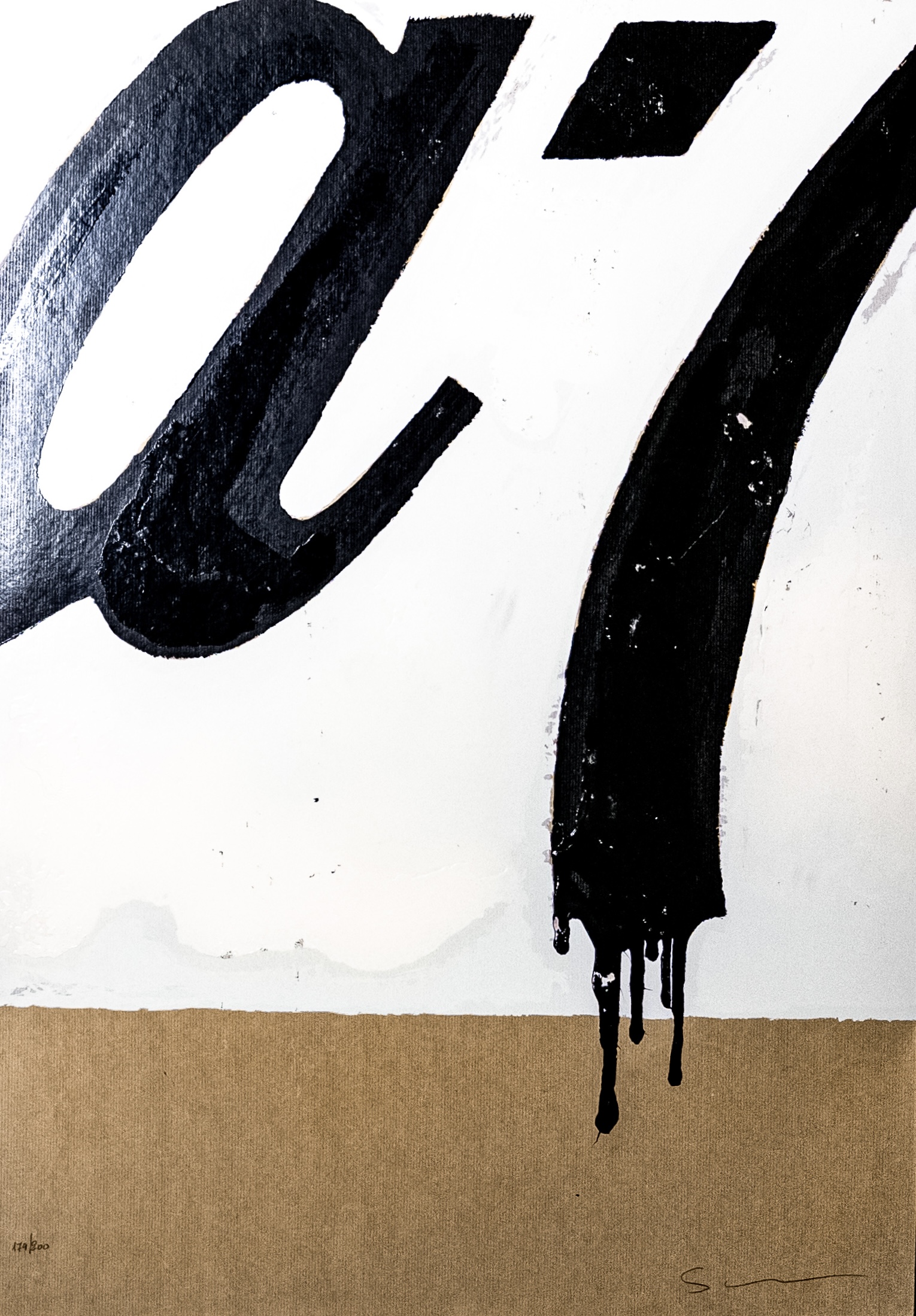 Mario Schifano (1934–1998) - Coca Cola - Materic color screen printing with enamels on kraft paper - 1983