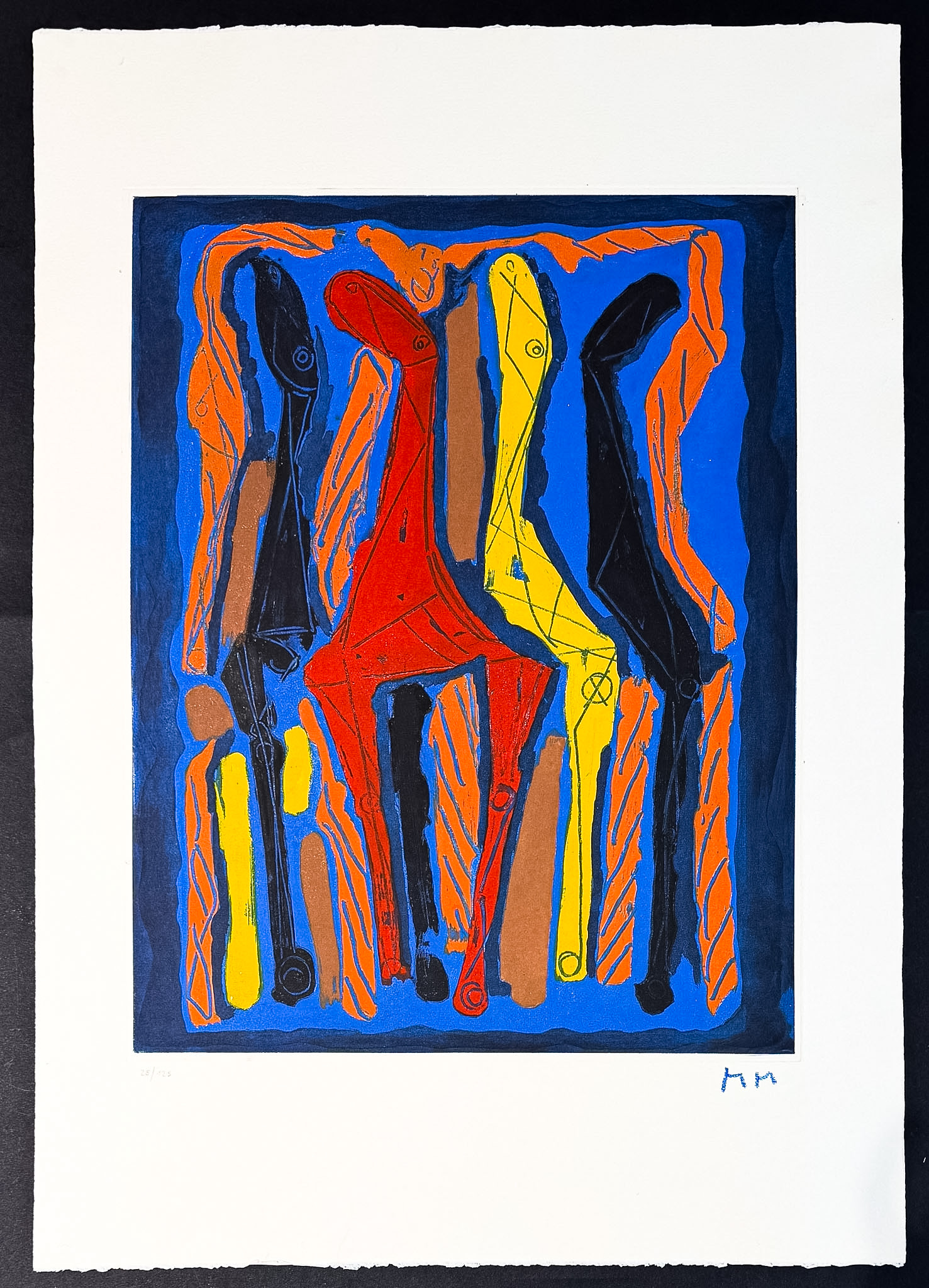 Marino Marini (1901–1980) - MARINO FROM GOETHE - Color drypoint etching and aquatint on Arches paper - 1979 - Image 2
