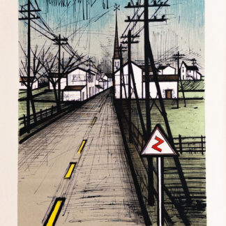 Bernard Buffet (1928–1999) - La Route - Color lithograph on Arches paper - 1961