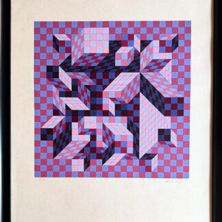 Victor Vasarely (1906–1997) - Quivar-Na - Color silkscreen on paper - 1977