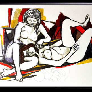 Renato Guttuso (1911-1987) - Due Nudi - Color photo engraving on Magnani paper - 1976