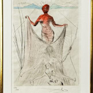 Salvador Dalí (1904–1989) - Femme tenant le voile - Drypoint etching on Japanese paper - 1969