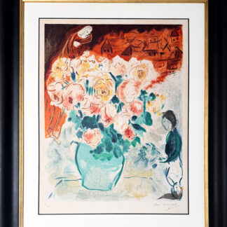 Marc Chagall (1887–1985) - Le Bouquet - Color lithograph on Arches paper - 1955