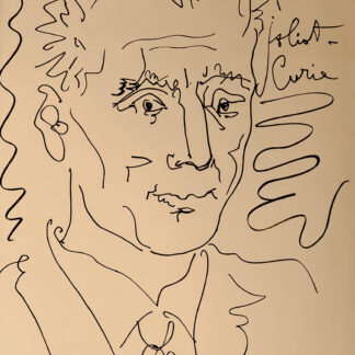 Pablo Picasso (1881–1973) - Portrait of Frederic Joliot-Curie - Lithograph on Arches paper - 1959