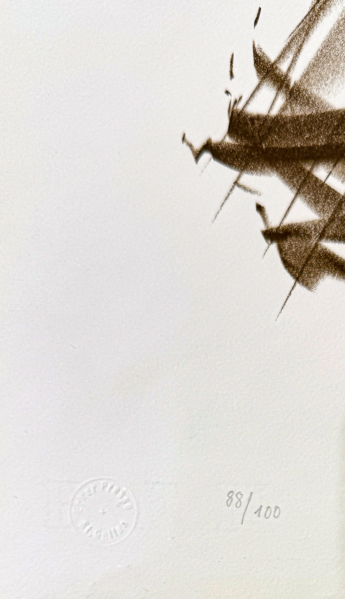Hans Hartung (1904–1989) - L 108 - Color lithograph on BFK Rives paper - 1963 - Image 4