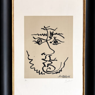Pablo Picasso (1881 – 1973) – Visage – Lithograph on Rives BFK paper – 1967