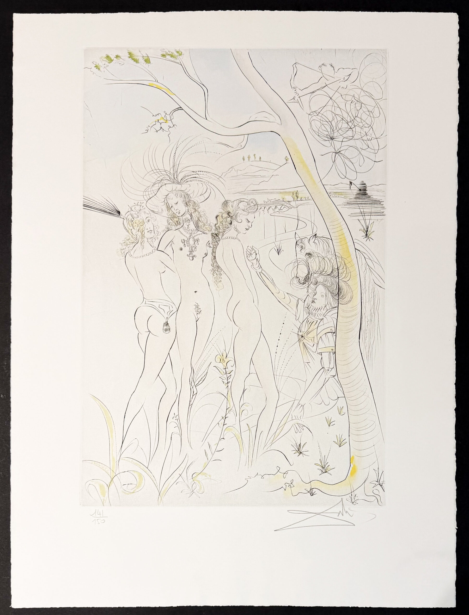 Salvador Dalí (1904–1989) - Jugement de Pâris - Drypoint etching - 1971