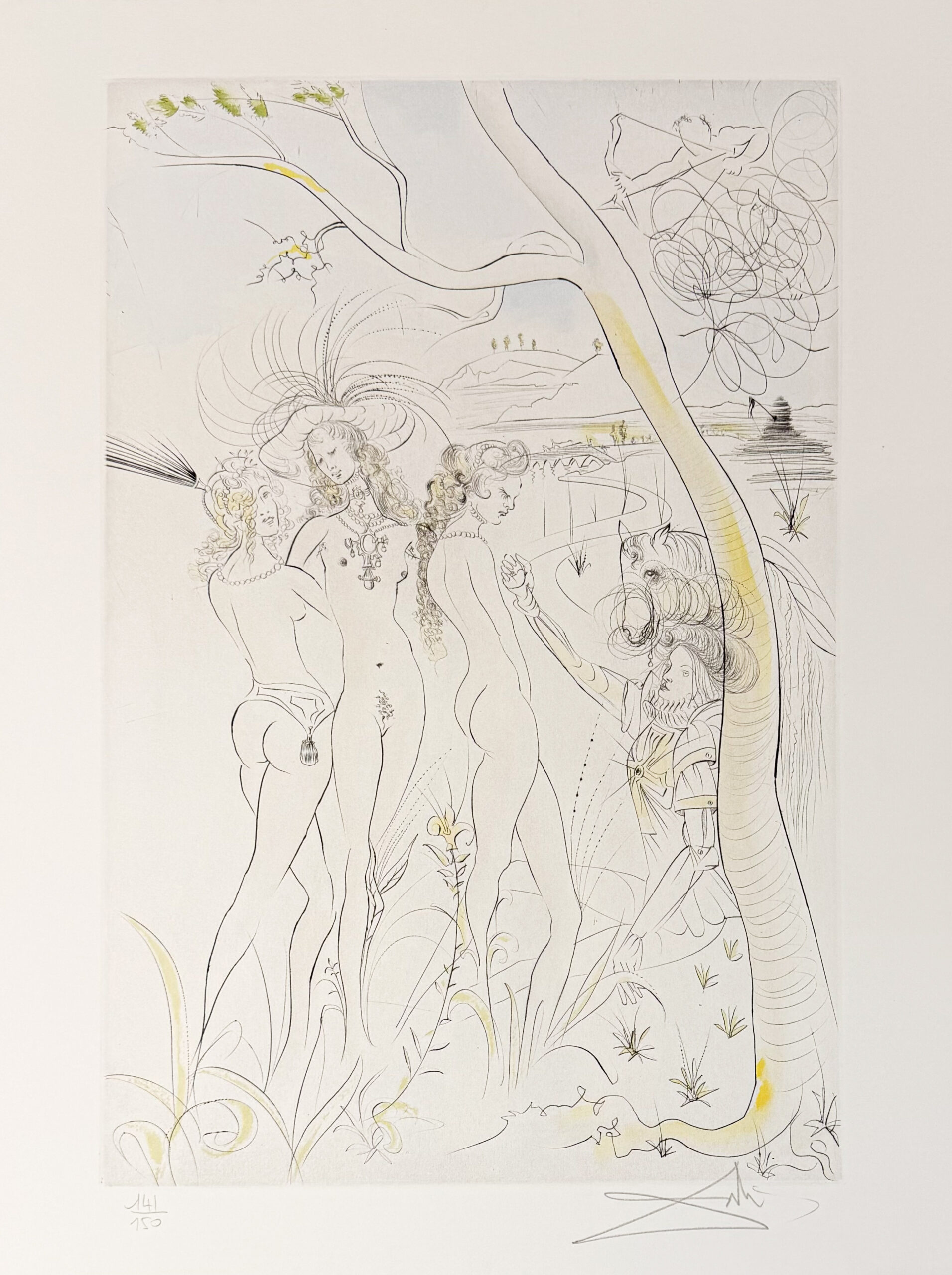 Salvador Dalí (1904–1989) - Jugement de Pâris - Drypoint etching - 1971 - Image 5