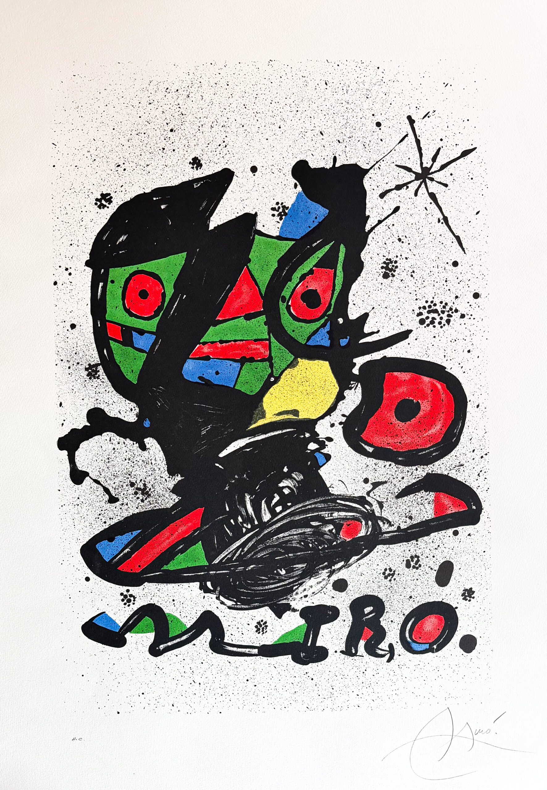 Joan Miró (1893–1983) - ‘Mirò’ exhibition at the Galeria Maeght, Barcelona - Color lithograph on paper - 1978 - Image 2