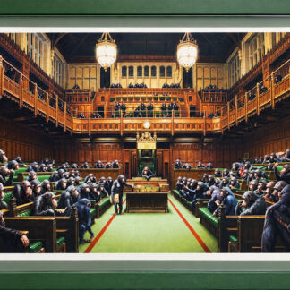 Banksy (1974) - Monkey Parliament - Offset lithograph in colours on paper - 2009